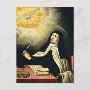 Saint Teresa of Avila Mystic of Fire Art  Postcard