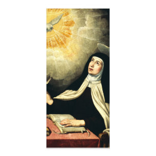 Saint Teresa of Avila Mystic of Fire Art Rack Card