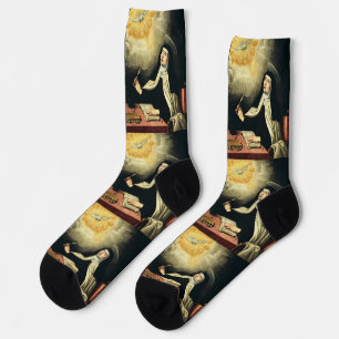 Saint Teresa of Avila Mystic of Fire Art  Socks