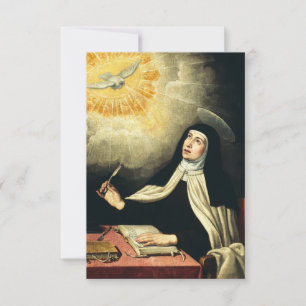 Saint Teresa of Avila Mystic of Fire Art  Thank You Card