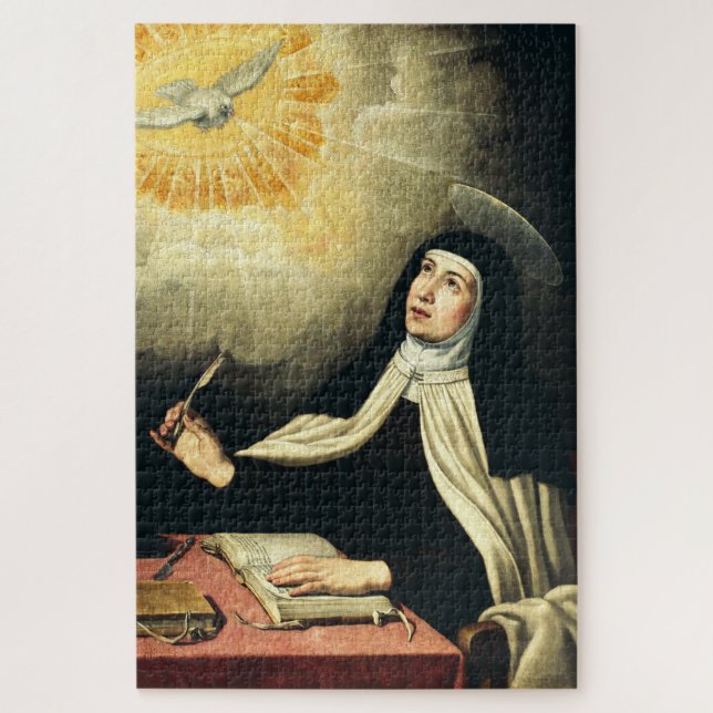 Saint Teresa of Avila Mystic of Fire Jigsaw Puzzle (Vertical)