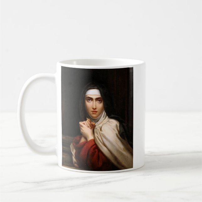 Saint Teresa of Avila Reformer and Teacher of Pray Coffee Mug (Left)