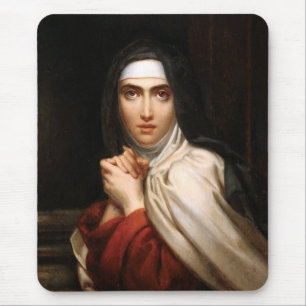 Saint Teresa of Avila Reformer and Teacher of Pray Mouse Mat