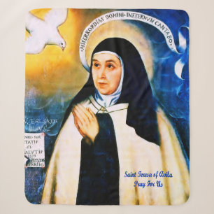 Saint Teresa of Avila Sherpa Blanket
