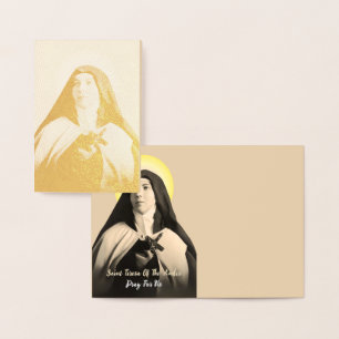 SAINT TERESA OF THE ANDES FOIL CARD