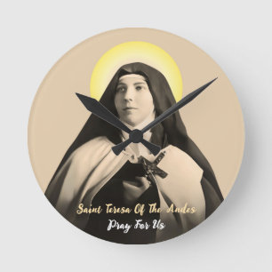 SAINT TERESA OF THE ANDES ROUND CLOCK