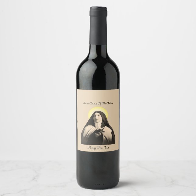 SAINT TERESA OF THE ANDES WINE LABEL (Front)