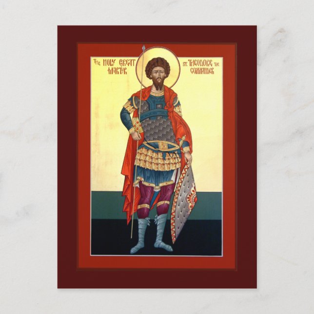 Saint Theodore Prayer Card (Front)