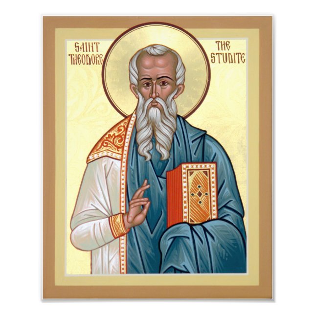 Saint Theodore the Studite Icon Photo Print (Front)