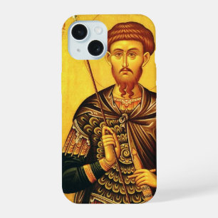 Saint Theodore Tiron orthodox icon iPhone 15 Case