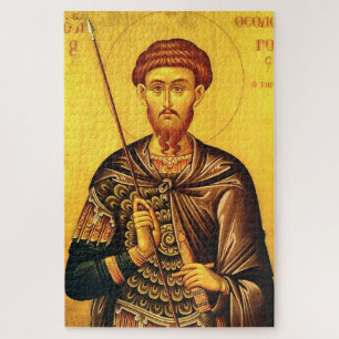 Saint Theodore Tiron orthodox icon Jigsaw Puzzle