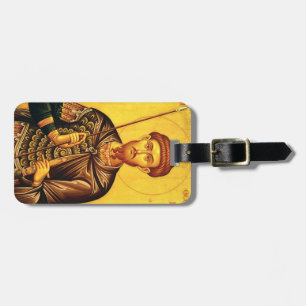 Saint Theodore Tiron orthodox icon Luggage Tag