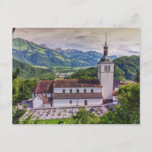 Saint-Theodule parish, Gruyeres, Switzerland Postcard
