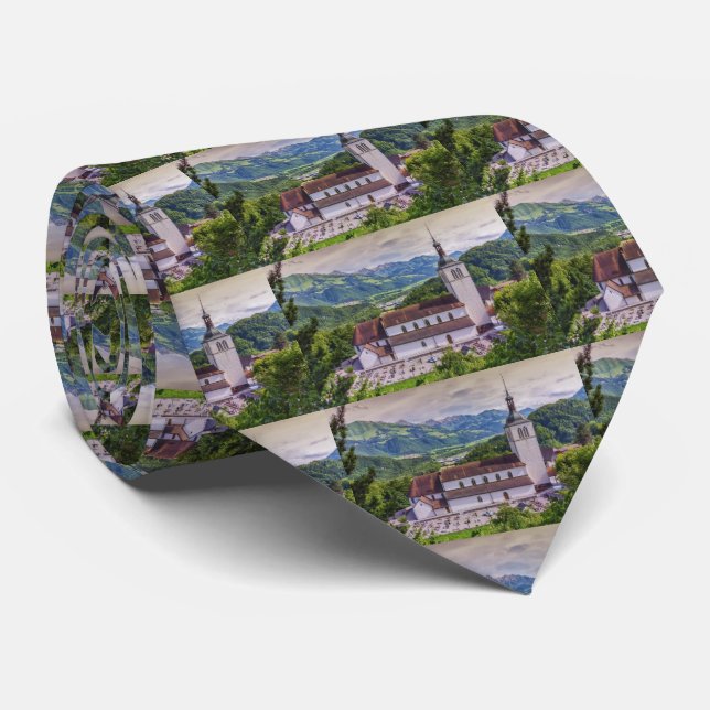 Saint-Theodule parish, Gruyeres, Switzerland Tie (Rolled)