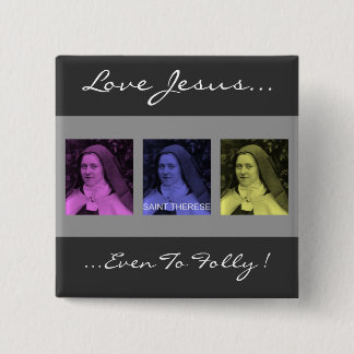 Saint Therese 15 Cm Square Badge