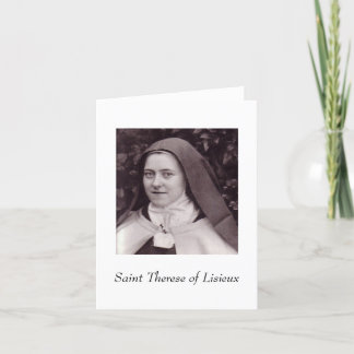 Saint Therese of Lisieux Card