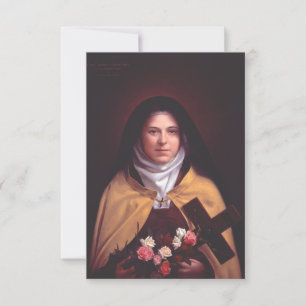 Saint Thérèse of Lisieux Holy Card