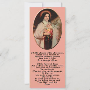 Saint Thérèse of Lisieux Holy Card