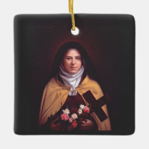 Saint Therese of Lisieux The Little Flower Ceramic Ornament