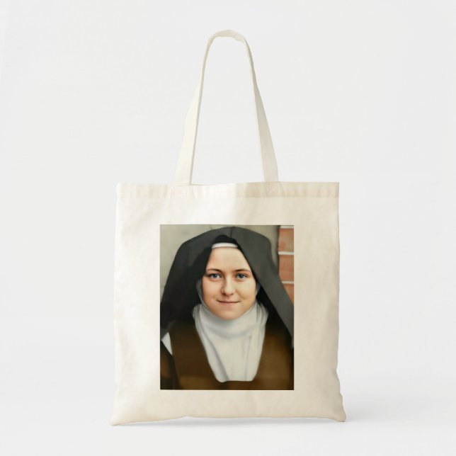 saint therese of lisieux tote bag (Front)