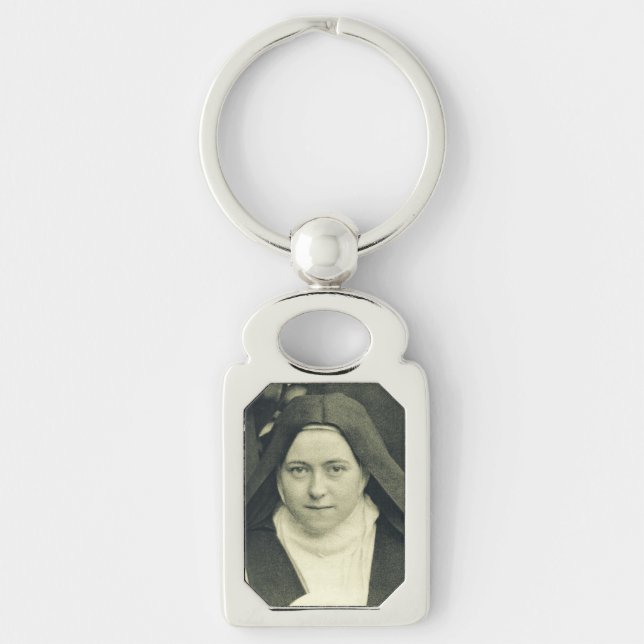 Saint Therese of the Child Jesus The Little Flower Key Ring (Front)