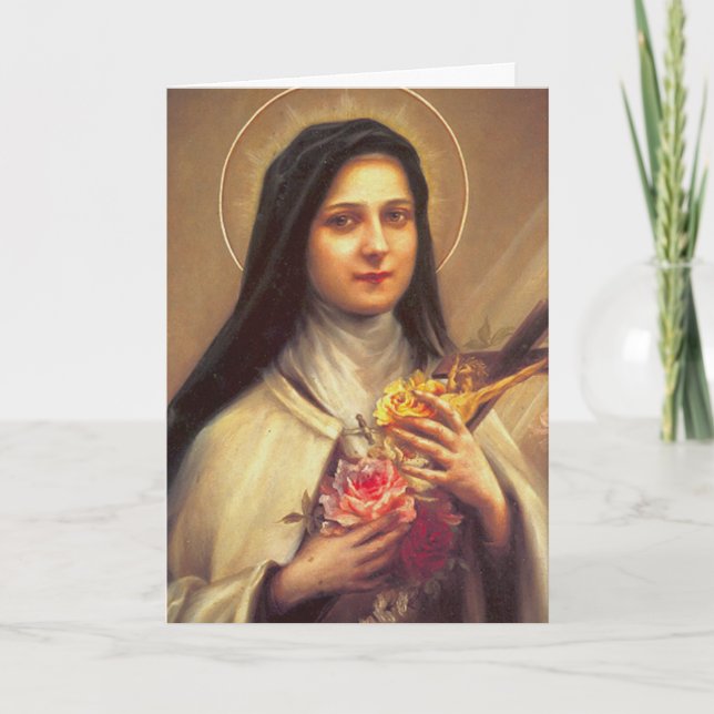Saint Therese Spiritual Bouquet Prayer Card (Front)