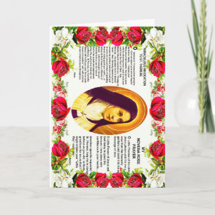 Saint Therese The Little Flower Of Jesus Card