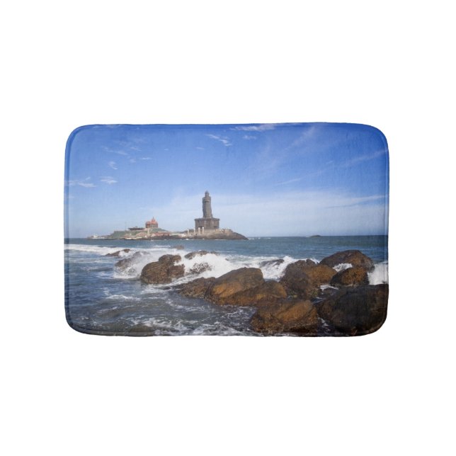 Saint Thiruvalluvar Statue | Tamil Nadu, India Bath Mat (Front)