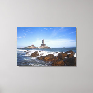 Saint Thiruvalluvar Statue Tamil Nadu, India Canvas Print