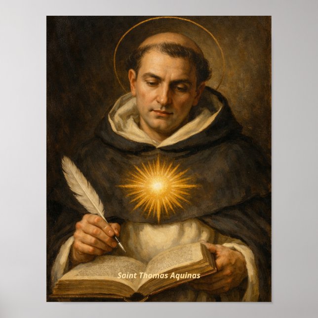 Saint Thomas Aquinas Art Print (Front)
