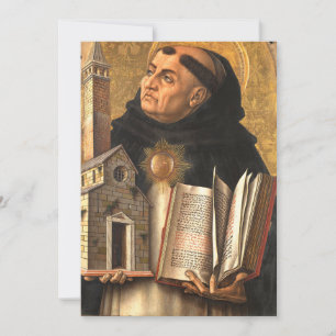 Saint Thomas Aquinas Doctor of Truth Holiday Card