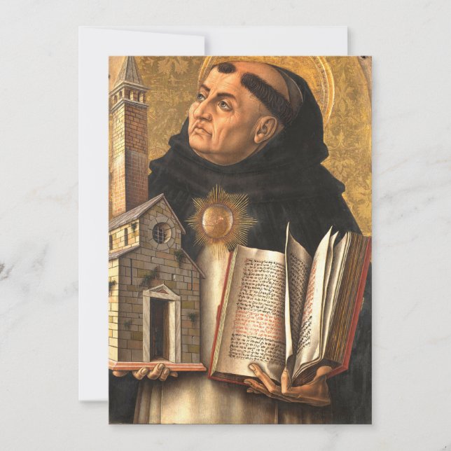 Saint Thomas Aquinas Doctor of Truth Invitation (Front)