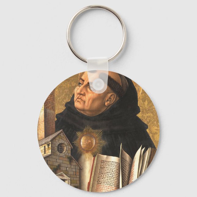 Saint Thomas Aquinas Doctor of Truth Key Ring (Front)