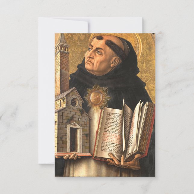 Saint Thomas Aquinas Doctor of Truth Thank You Card (Front)