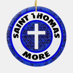 Saint Thomas More Ceramic Tree Decoration