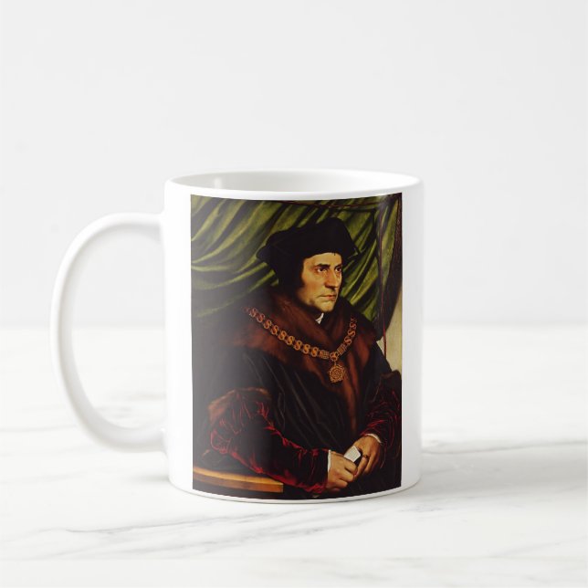 Saint Thomas More Conscience of the King Art Coffee Mug (Left)