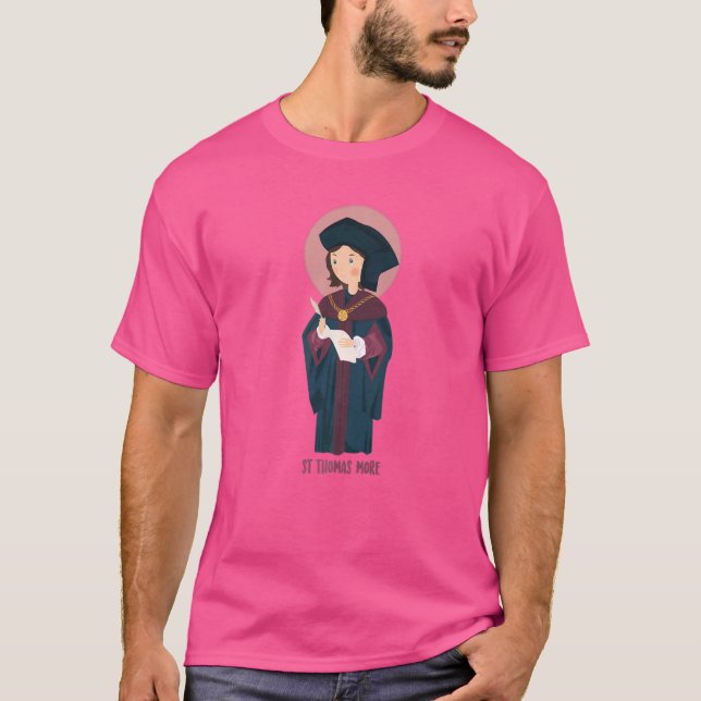 Saint Thomas Sir More Utopia Catholic   T-Shirt (Front)