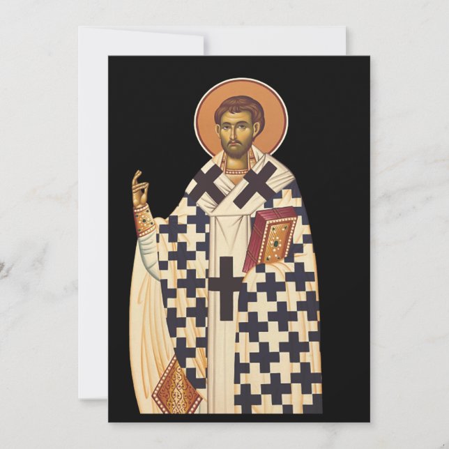 Saint Timothy First Bishop of Ephesus Invitation (Front)