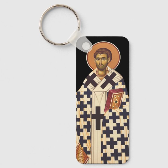 Saint Timothy First Bishop of Ephesus Key Ring (Front)