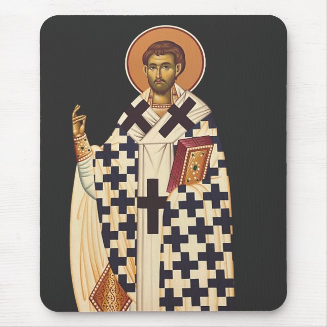 Saint Timothy First Bishop of Ephesus Mouse Mat (Front)