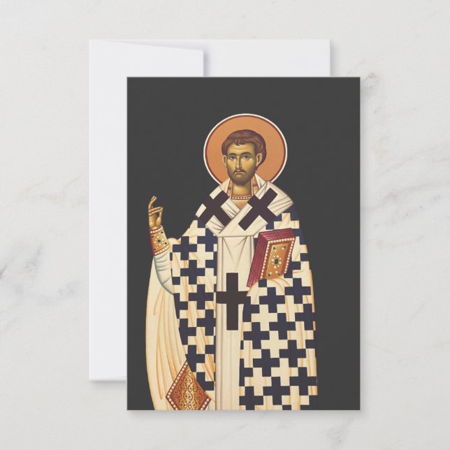 Saint Timothy First Bishop of Ephesus Thank You Card (Front)