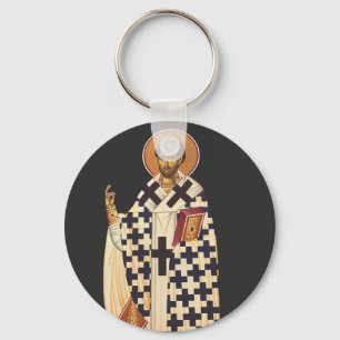 Saint Timothy of Ephesus Traditional Orthodox Art Key Ring
