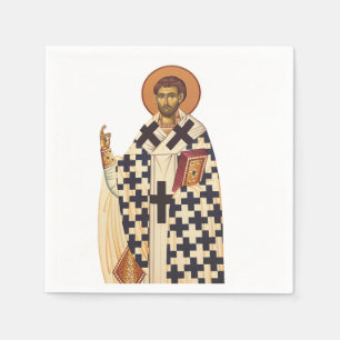 Saint Timothy of Ephesus Traditional Orthodox Art Napkin