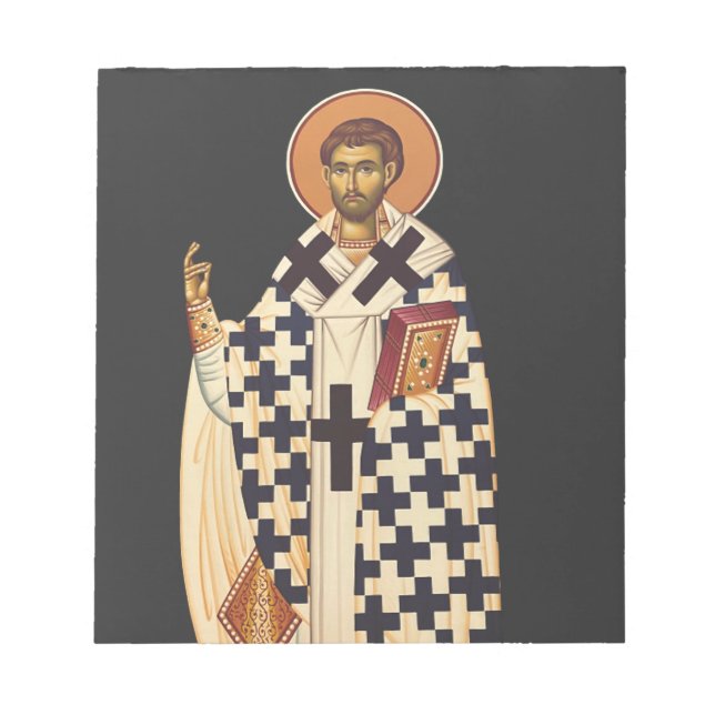 Saint Timothy of Ephesus Traditional Orthodox Art Notepad (Front)