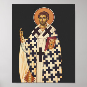 Saint Timothy of Ephesus Traditional Orthodox Art Poster