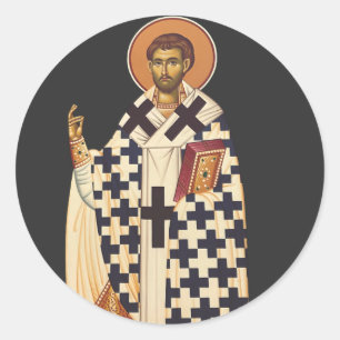 Saint Timothy the first Christian bishop of Ephes  Classic Round Sticker