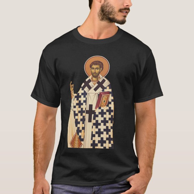 Saint Timothy the first Christian bishop of Ephes T-Shirt (Front)