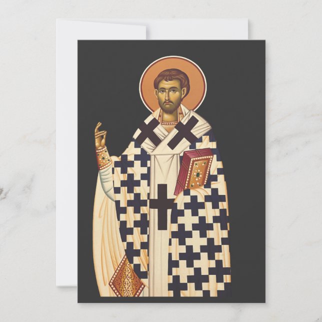 Saint Timothy the first Christian bishop of Ephes  Thank You Card (Front)