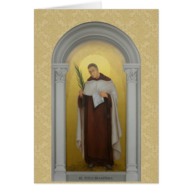 Saint Titus Brandsma Carmelite Saints Priest (Front)