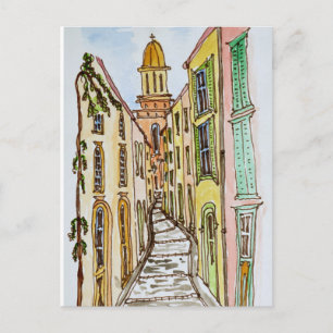 Saint-Tropez Buildings   French Riviera, France Postcard